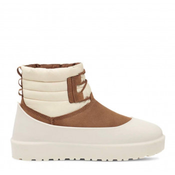 UGG Mens Classic Mini Lace-Up Weather Chestnut Whitecap 
