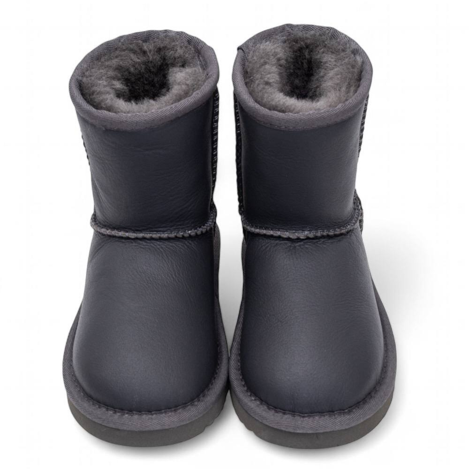 UGG Kids Classic Short Metallic Grey 