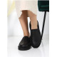 UGG Stitch Slip On Leather Black