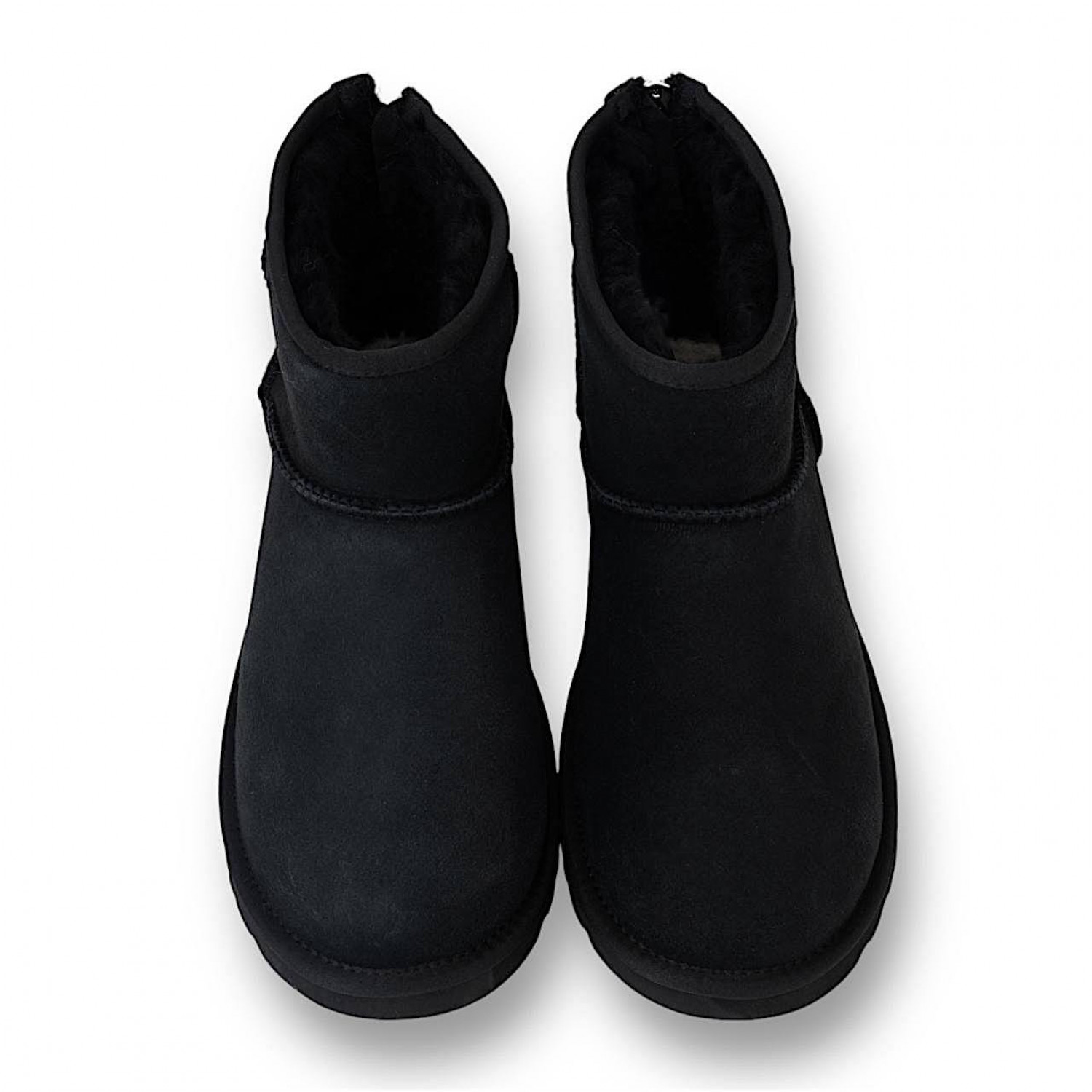 UGG Mens Classic Mini Zip II Black 
