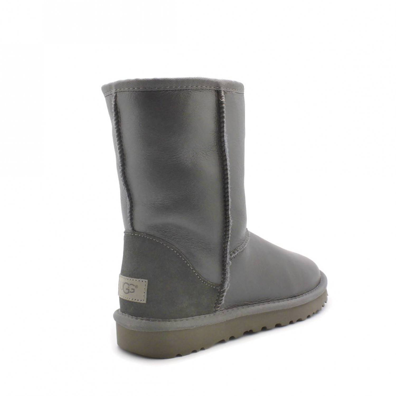 UGG Classic Short Metallic Grey