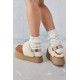 UGG Funkette Suede Platform Chestnut