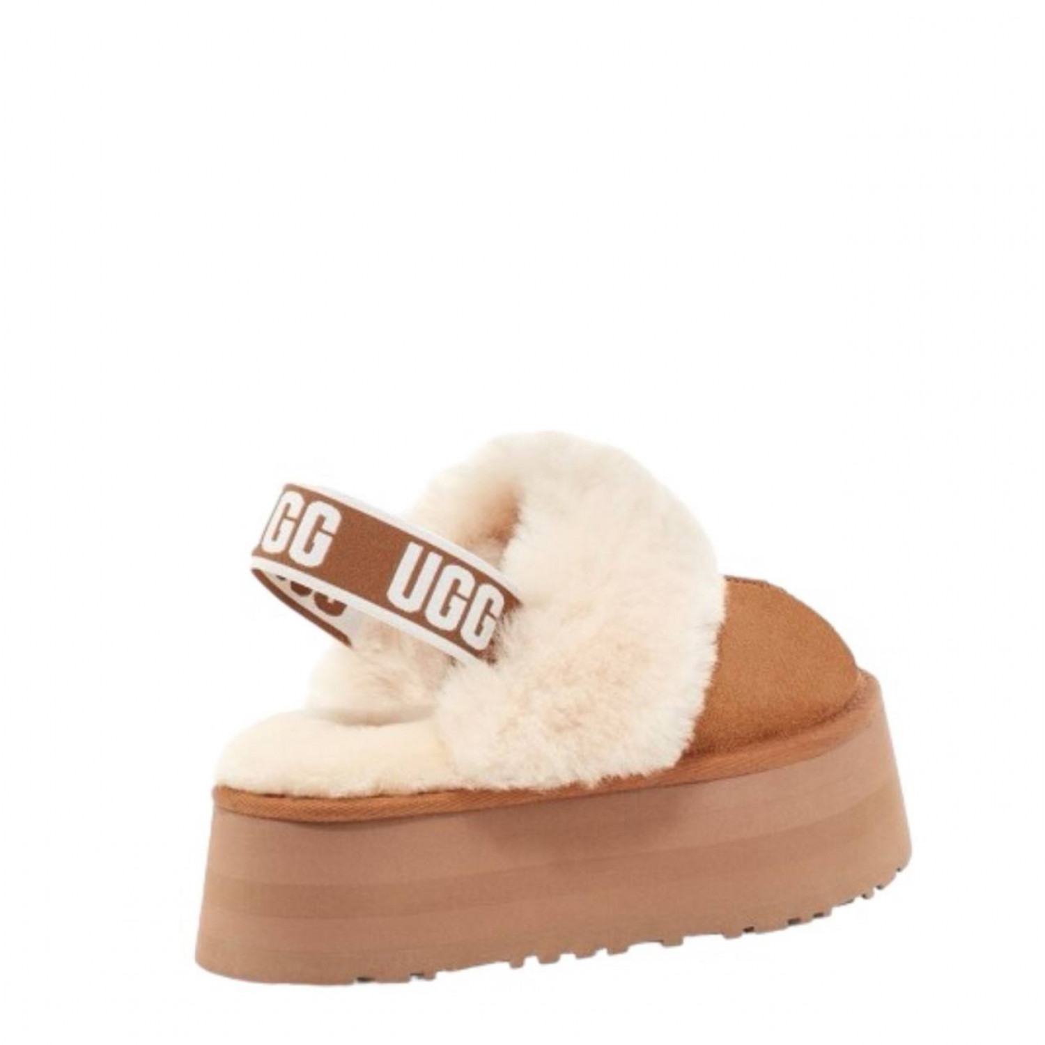 UGG Funkette Suede Platform Chestnut