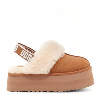 UGG Funkette Suede Platform Chestnut