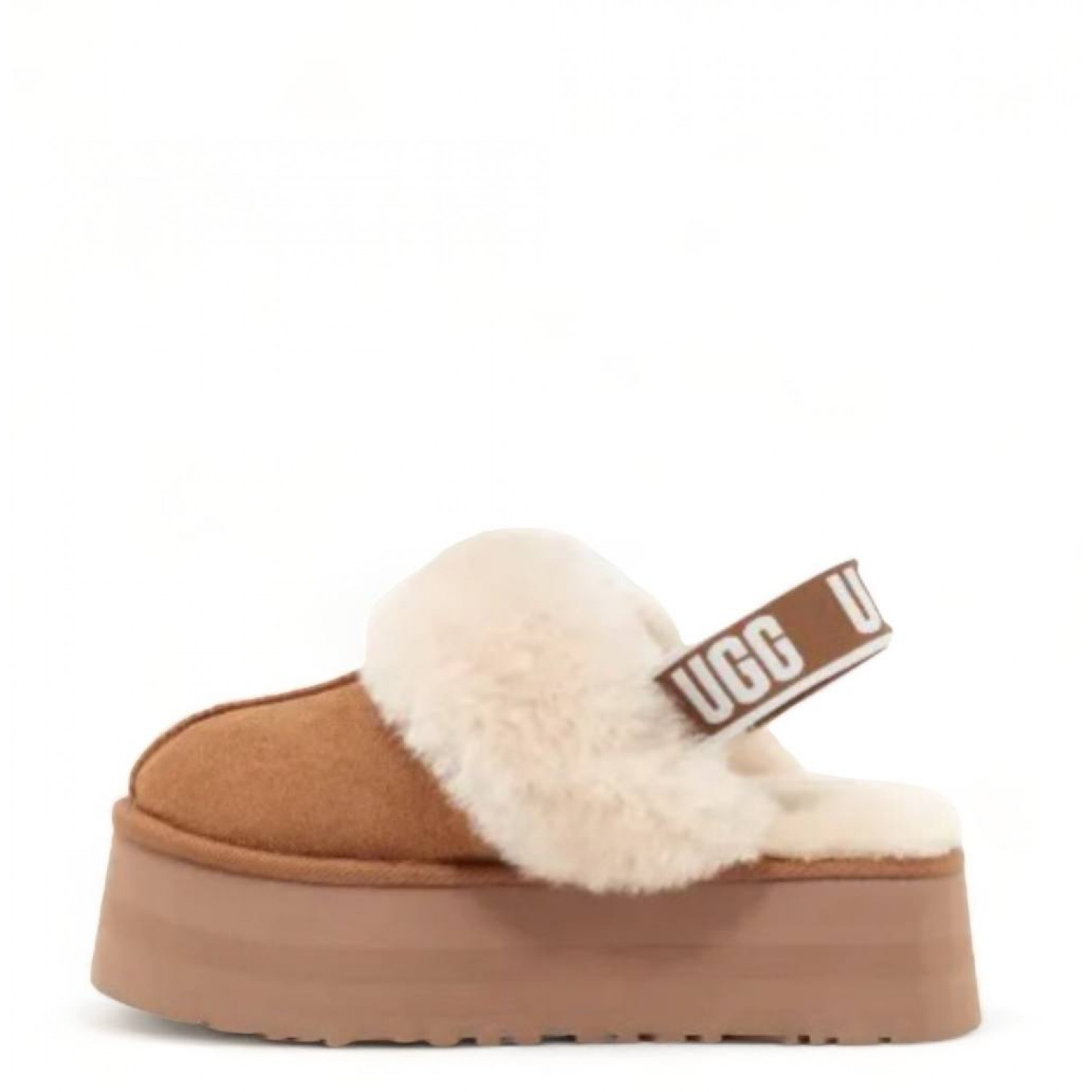 UGG Funkette Suede Platform Chestnut